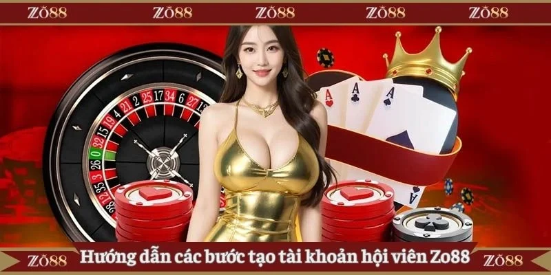 Hướng dẫn các bước tạo tài khoản hội viên Zo88