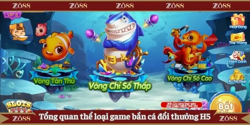 Tổng quan thể loại game bắn cá đổi thưởng H5